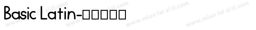 Basic Latin字体转换